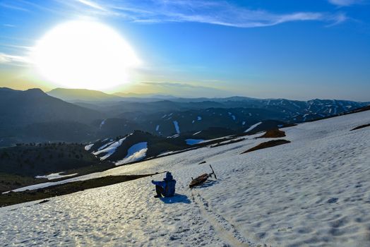 Riding adventure in the mountains