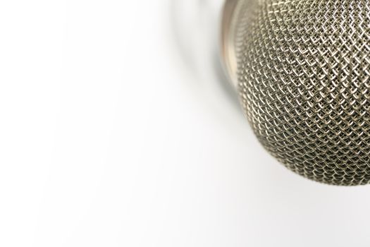 Modern microphone close up