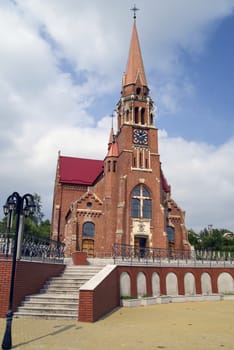 Holy Virgin Mary Basilica from Cacica, Romania was built in new gothic style after a project from Poland.