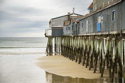 Pier at Old Orchard Beach on Saco Bay in York County, Maine