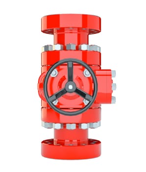 Blowout preventer, isolated on white. 3d illustration