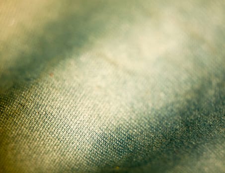 unique blue and yellow cloth texture macro up close; UK