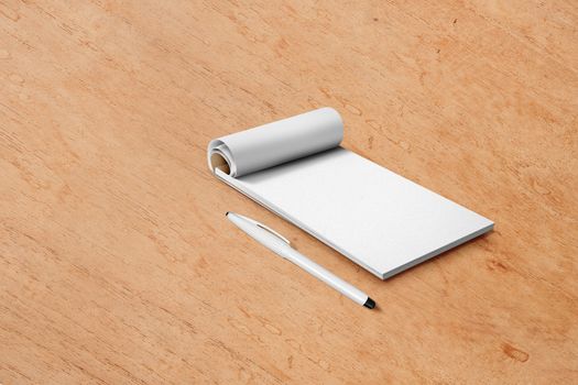 notebook with pen on the surface.
