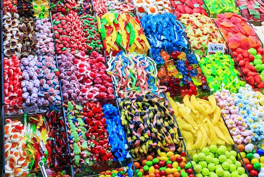 mix of different kind of candies