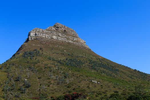 A view of Lion's head, famous mountain in Cape Town