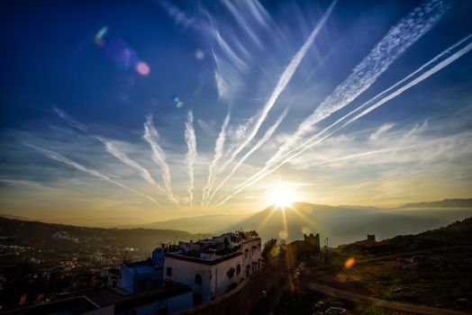 Chefchaouen, the blue city in the Morocco is a popular travel destination