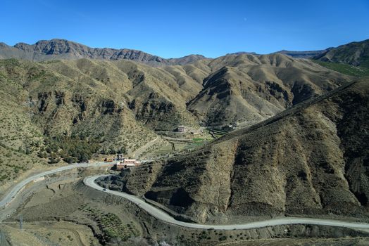 Travel destination and moroccan landmark - Atlas Mountains, Morocco