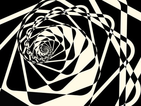 Abstract duotone dark twirl background. illustration
