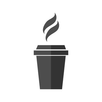  silhouette of coffee and tea cup.