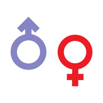 Gender inequality and equality icon symbol. Male Female girl boy woman man transgender icon. Mars symbol.