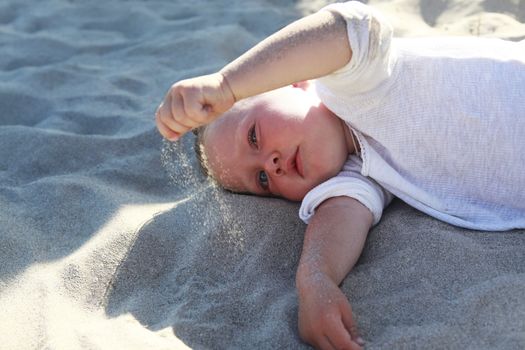 Cute little girl on the beach