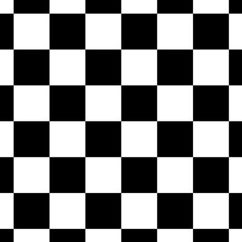 Chessboard or checker board seamless pattern in black and white. Checkered board for chess or checkers game. Strategy game concept. Checkerboard background.