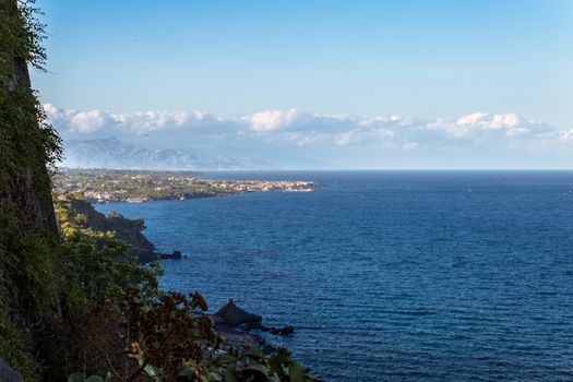 The lively beach town of Acireale, Sicily, in the province of Catania, is a major tourist destination.