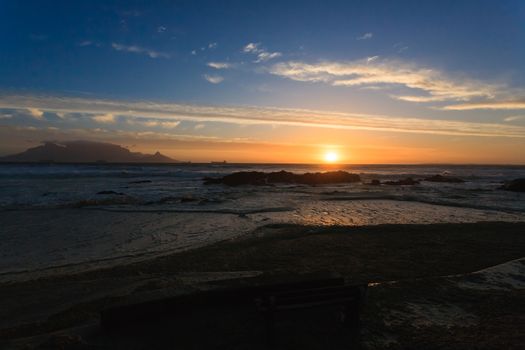 A view of the Table Mountain, Cape town