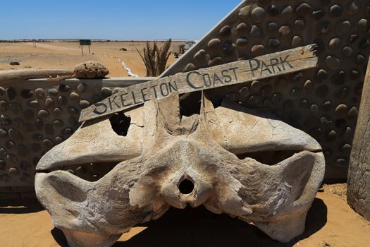 Ugabmund gate at Skeleton Coast National Park, Namibia