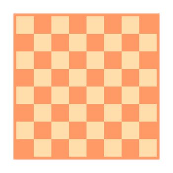 Empty chessboard isolated. Board for chess or checkers game. Strategy game concept illustration. Checkerboard background.