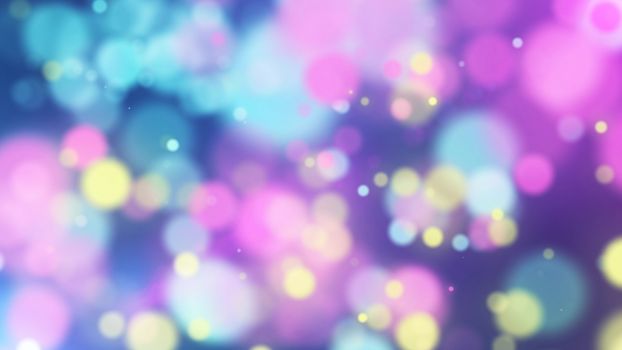 Hilarious  3d illustration  of multicolored  dots and particles on a light blue and light violet background with splashing white and rosy options. The drawing looks kiddish  and fine