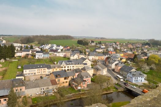 View of the village of Useldange in the Grand Duchy of Luxembourg