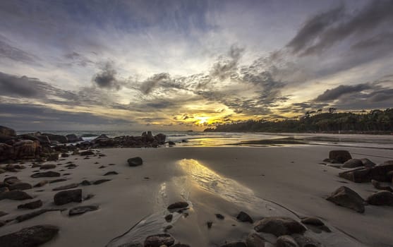 Sunrise on the beach