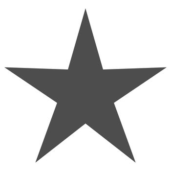 Isolated gray and black star icon, ranking mark. Modern simple favorite sign, decoration symbol for website design, web button, mobile app.