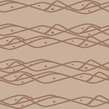 Seamless horizontal lines pattern in brown colors. Good for textile, package or other decoration.