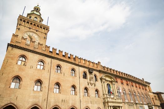 Palazzo Comunale in Piazza Maggiore square in Bologna, Italy