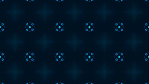 Abstract background with digital kaleidoscope. 3d rendered