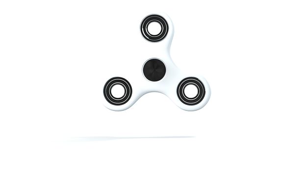 Abstract background with hand spinner. 3d rendering