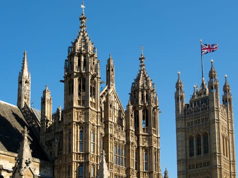 View of the Sunlit Houses of Parliament