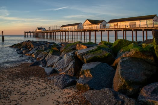 Sunrise over Southwold Pier