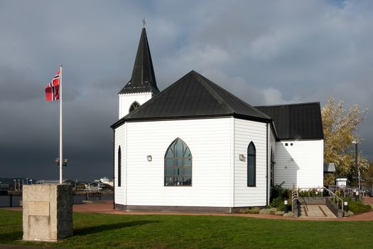 Ex Norwegian Church Now a Cafe in Cardiff Bay