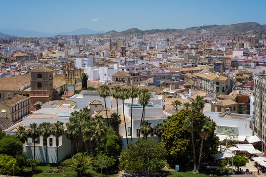 View from the Alcazaba Fort and Palace in Malaga
