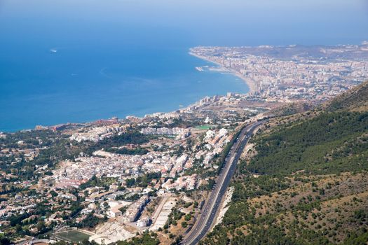 View from Mount Calamorro near Benalmadena