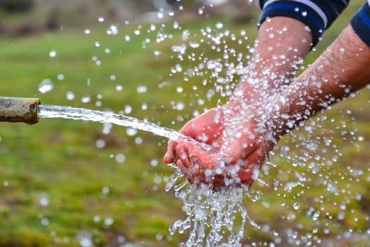 water fountains in the nature