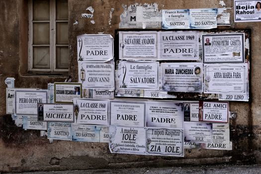 Posters on a Wall in Arzachena