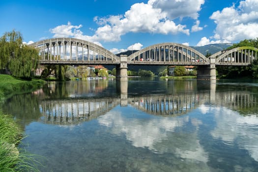 Bridge over the River Adda at Brivio Lombardy Italy