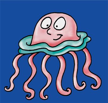 A happy jellyfish