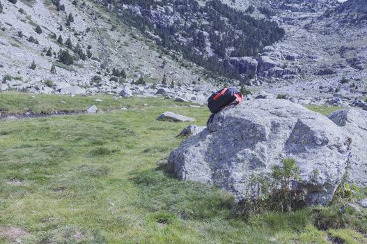 Backpack in a great stone