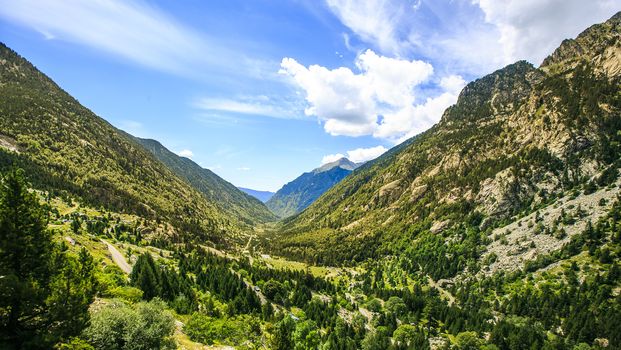 mountain landscape in the Pirineos , Spain