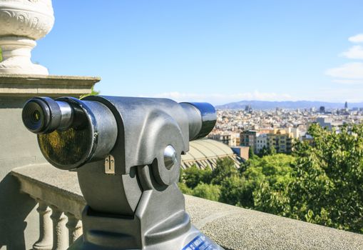 Landscape of Barcelona from montjuic