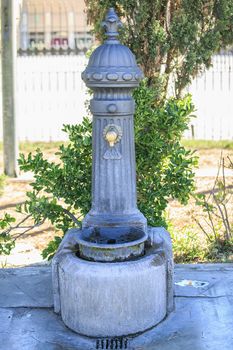 Typical fountain in Barcelona city