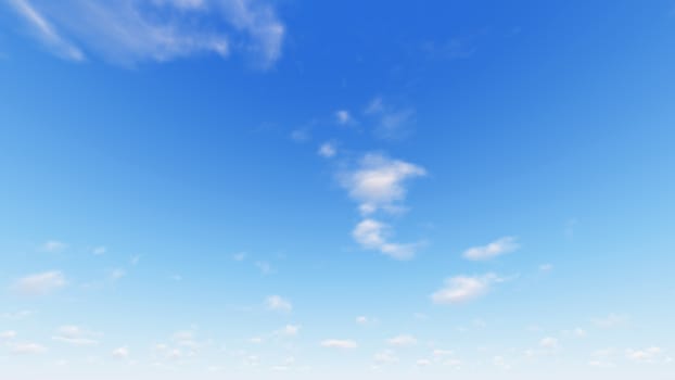 Cloudy blue sky abstract background, blue sky background with tiny clouds, 3d illustration