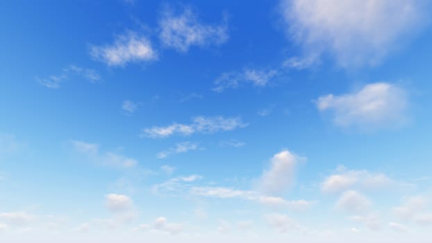 Cloudy blue sky abstract background, blue sky background with tiny clouds, 3d illustration