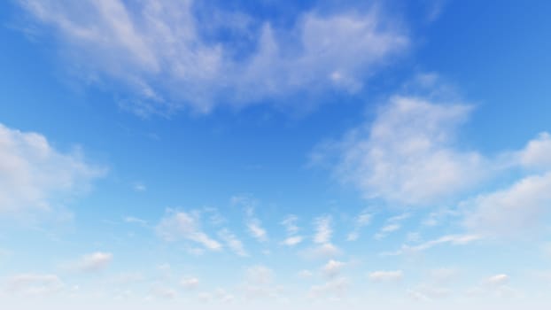 Cloudy blue sky abstract background, blue sky background with tiny clouds, 3d illustration