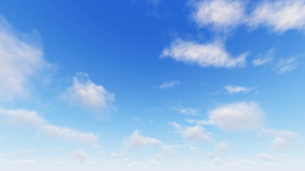 Cloudy blue sky abstract background, blue sky background with tiny clouds, 3d illustration