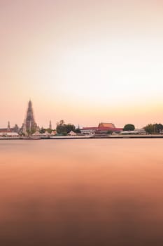 Landscape of Chao Phraya River in Bangkok, Thailand