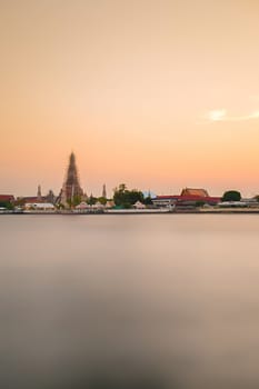 Landscape of Chao Phraya River in Bangkok, Thailand