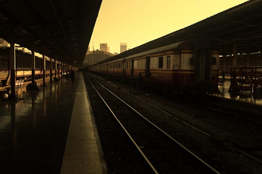 Hua Lamphong the train station in Bangkok, Thailand