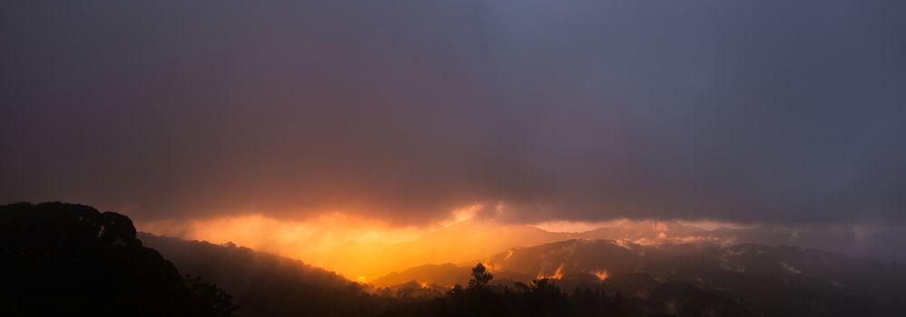 Mountain landscape in Chiang Mai, Thailand