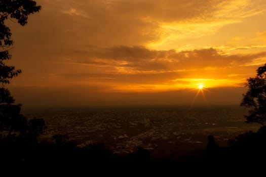 Chiang Mai cityscape, Thailand